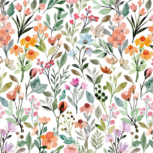 SelahHOME Watercolor Floral Peel & Stick Wallpaper