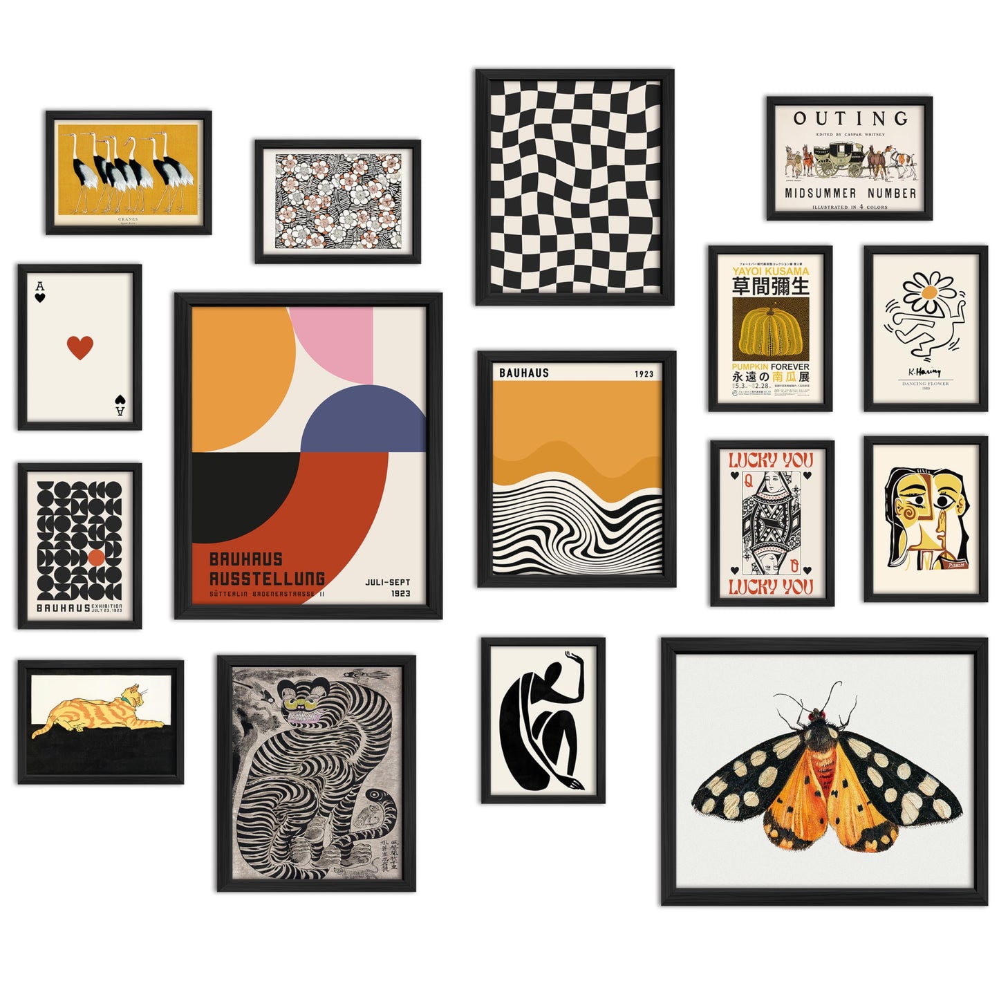 SelahHOME 16pc Eclectic Wall Art Collection