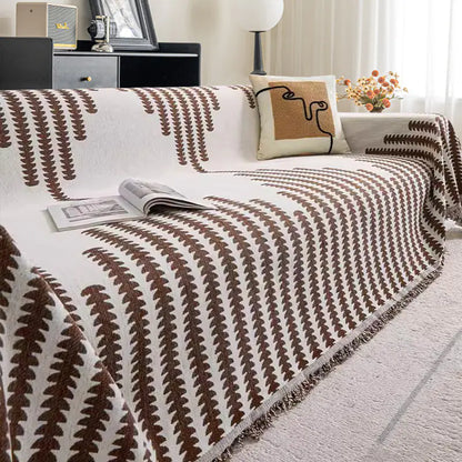 Luxury Chenille Sofa Cover, Reversible & Cat-Proof