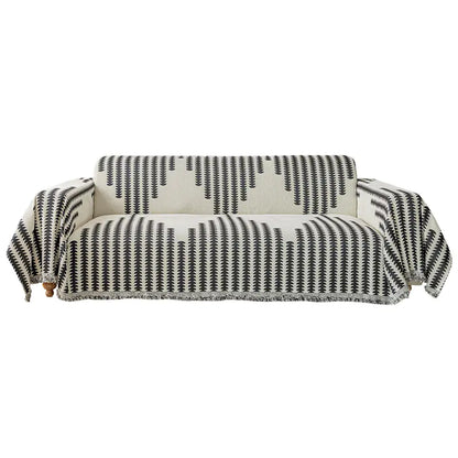 Luxury Chenille Sofa Cover, Reversible & Cat-Proof