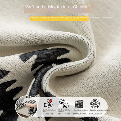 Luxury Chenille Sofa Cover, Reversible & Cat-Proof