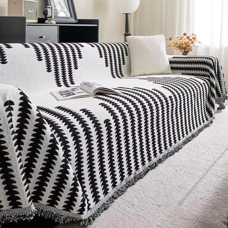 Luxury Chenille Sofa Cover, Reversible & Cat-Proof