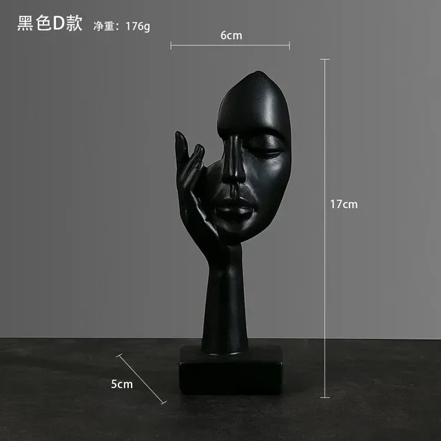 Abstract Character Statue - Nordic Luxury Desktop Decor
